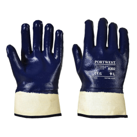 Portwest Fully Dipped Nitrile Safety Cuff Navy 2XL 12 Pack 869310 F