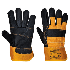 Portwest Furniture Hide Gloves Yellow XL 12 Pack 875342 F