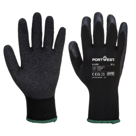 Portwest Grip Gloves Latex Black 2XL 12 Pack 866661 F