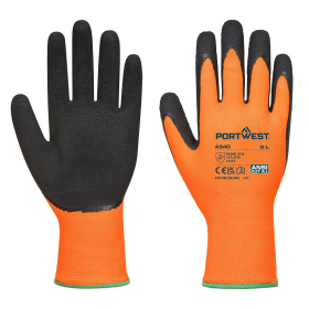 Portwest Hi Vis Grip Gloves Latex Orange Black Small 12 Pack 869587 F