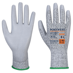 Portwest LR Cut PU Palm Gloves Grey 3XL 12 Pack 869437 F