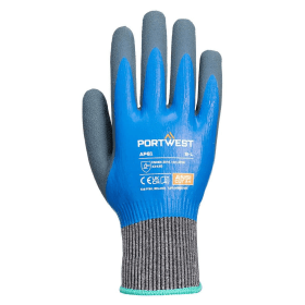 Portwest Liquid Pro HR Cut Gloves Blue Small 12 Pack 869749 F