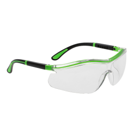 Portwest Neon Safety Glasses Clear 12 Pack POW27361 F