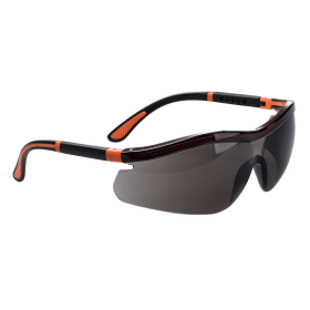 Portwest Neon Safety Glasses Smoke 12 Pack POW30993 F