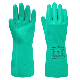 Portwest Nitrosafe Chemical Gauntlet Green 2XL 12 Pack 861821 F