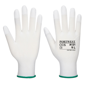 Portwest PU Fingertip Gloves White XS 12 Pack 866760 F