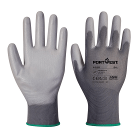 Portwest PU Palm Gloves Grey XL 12 Pack 866498 F
