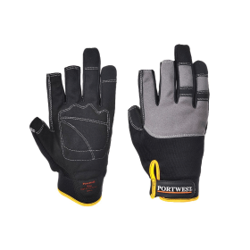 Portwest Powertool Pro High Performance Gloves Black Medium 12 Pack 862064 F