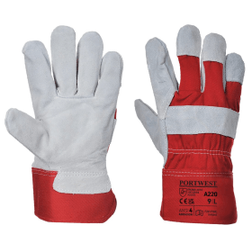 Portwest Premium Chrome Rigger Gloves Red XL 12 Pack 866690 F