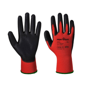 Portwest Red PU Gloves Red Black 2XL 12 Pack 861204 F