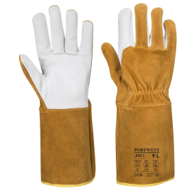 Portwest TIG Welding Gauntlet Brown 2XL 6 Pack 870766 F