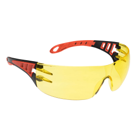 Portwest Tech Look Safety Glasses Amber 12 Pack POW35805 F