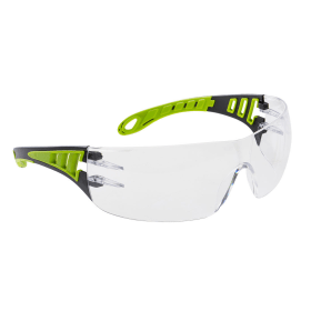 Portwest Tech Look Safety Glasses Clear 12 Pack POW27357 F