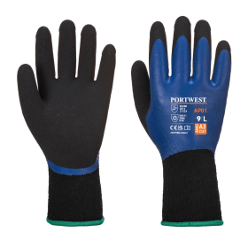 Portwest Thermo Pro Gloves Blue Black Medium 12 Pack 863797 F