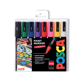 Posca Uni Posca PC 5M Paint Marker Bullet Assorted 8 Pack 572153 F