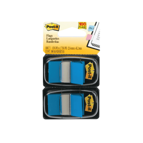 Post it Index Tabs Dispenser 25x43mm Blue 100 Pack 680 B2EU 374610 F