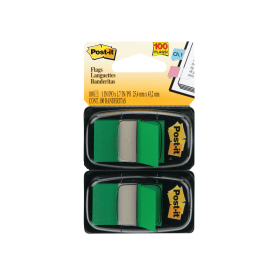 Post it Index Tabs Dispenser 25x43mm Green 100 Pack 680 G2EU 374606 F
