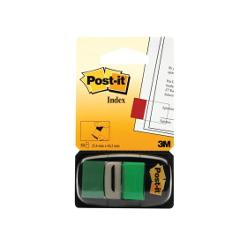 Post it Index Tabs Dispenser 25x43mm Green 600 Pack 680 3 101402 F