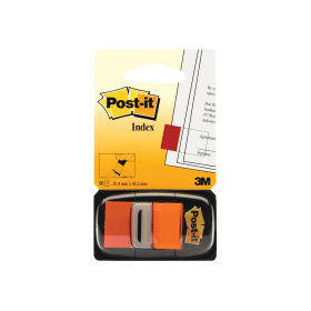 Post it Index Tabs Dispenser 25x43mm Orange 600 Pack 680 4 165377 F
