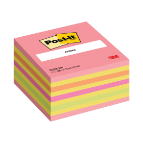 Post it Note Sticky Notes Cube 350 Sheets 76mm x 76mm Neon 146453 F