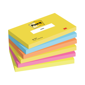 Post it Notes 100 Sheets 127mm x 76mm Energy 6 Pack 102028 F