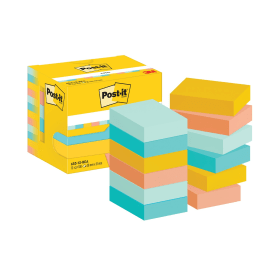 Post it Notes 100 Sheets 38mm x 51mm Beachside 12 Pack 761484 F