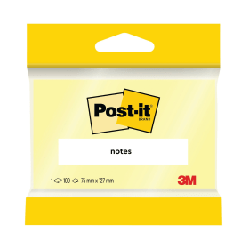 Post it Notes 100 Sheets 76mm x 127mm Canary Yellow 12 Pack 236752 F