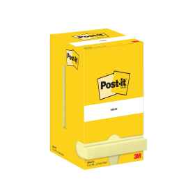 Post it Notes 100 Sheets 76mm x 76mm Canary Yellow 12 Pack 119874 F