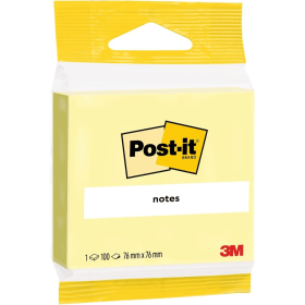 Post it Notes 100 Sheets 76mm x 76mm Canary Yellow 896949 F