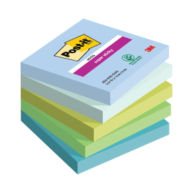 Post it Super Sticky 90 Sheet 76mm x 76mm Oasis 5 Pack 761474 F