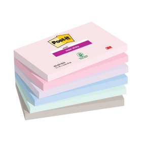 Post it Super Sticky 90 Sheets 76x127mm Soulful 6 Pack 655 6SS SOUL 761481 F