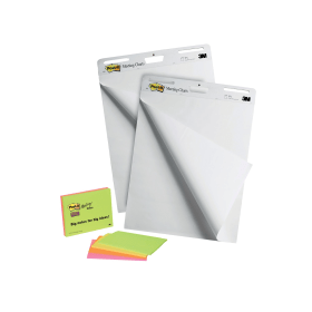 Post it Super Sticky Meeting Chart Bundle 2 Meeting Charts 4 Note Pads 6 Pack 559X 398718 F