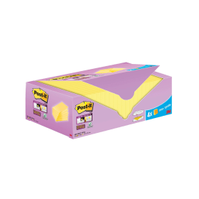 Post it Super Sticky Notes 90 Sheets 127mm x 76mm Canary Yellow 24 Pack 612953 F