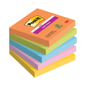 Post it Super Sticky Notes 90 Sheets 76mm x 76mm Boost 5 Pack 761472 F