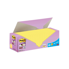 Post it Super Sticky Notes 90 Sheets 76mm x 76mm Yellow 24 Pack 612950 F
