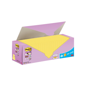 Post it Super Sticky Znotes 90 Sheets 76mm x 76mm Canary Yellow 24 Pack 612951 F