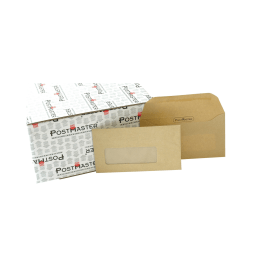 Postmaster DL Envelope Window Gummed 80gsm Manilla 500 Pack 117129 F