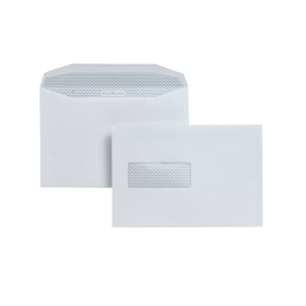 Postmaster Envelope 162mm x 238mm High Window Gummed 90gsm White 500 Pack 128536 F