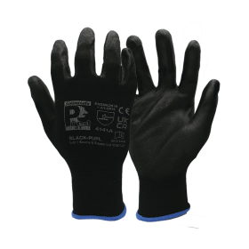 Pred Jet Cut A Gloves Polyurethane Palm Coating Black Small 931078 F