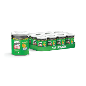 Pringles Sour Cream and Onion Crisps 40g 12 Pack 477012 F