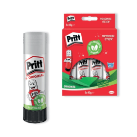 Pritt Stick Original Glue Stick 43g 5 Pack 281858 F