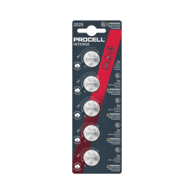 Procell CR2025 Lithium Coin Cell 5 Pack 5000394169197