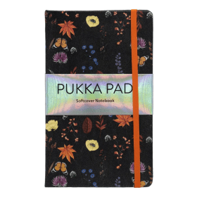 Pukka Bloom Notebook Ruled 192 Pages Black 3 Pack 930782 F
