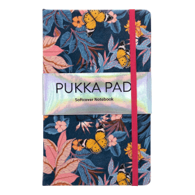 Pukka Bloom Notebook Ruled 192 Pages Blue 3 Pack 930781 F