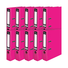 Pukka Brights Lever Arch File A4 Pink 10 Pack 610490 F