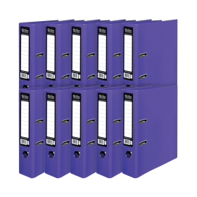 Pukka Brights Lever Arch File A4 Purple 10 Pack 610489 F