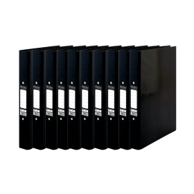Pukka Brights Ringbinder 25mm A4 Black 10 Pack 594936 F