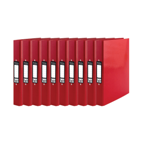 Pukka Brights Ringbinder 25mm A4 Red 10 Pack 594934 F