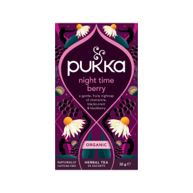 Pukka Organic Night Time Berry Herbal Tea Bags 20 Pack 909250 F
