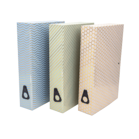 Pukka Pad Haze Foolscap Box File Assorted 75mm 3 Pack 838194 F